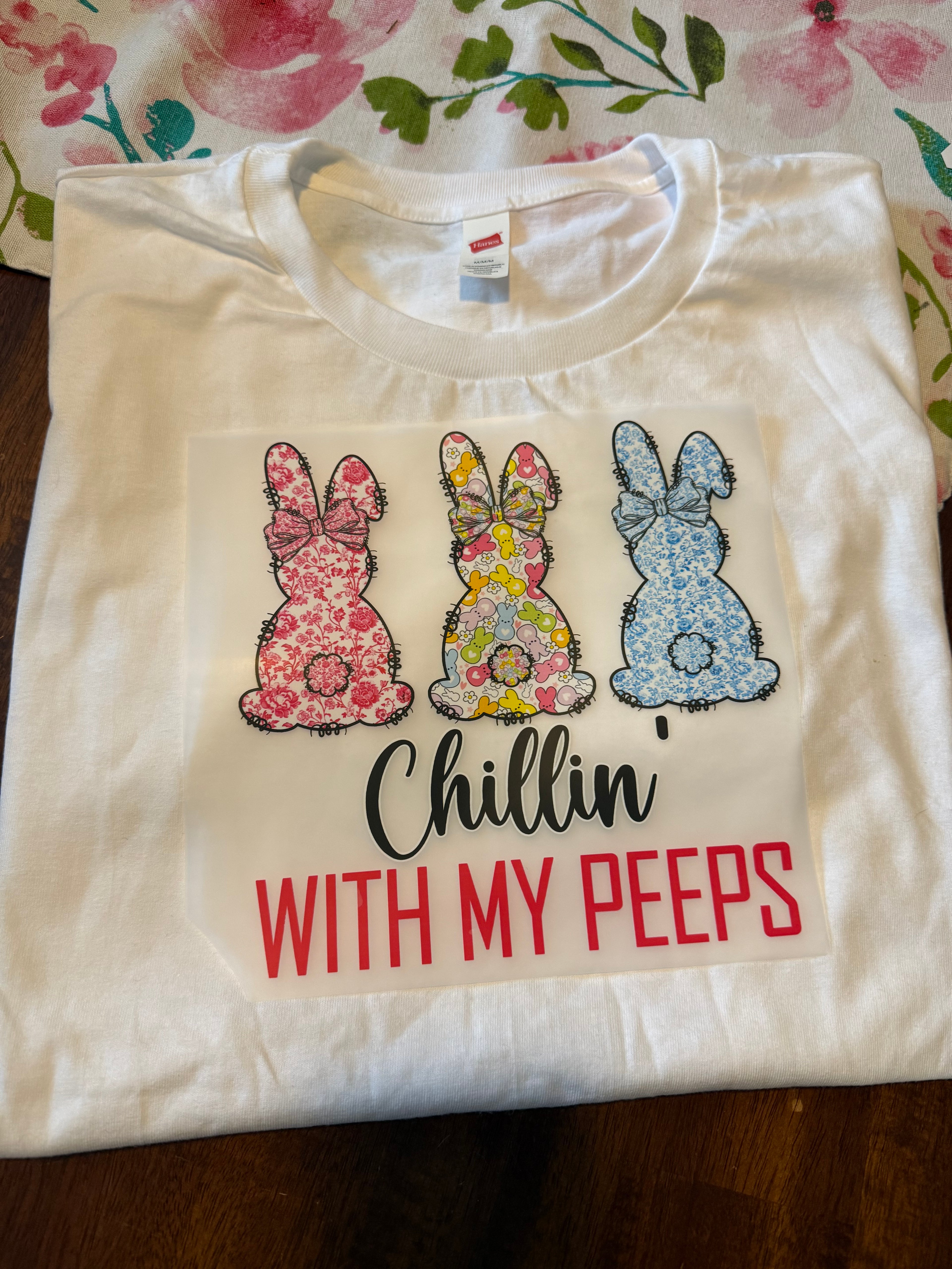 Chillin’ with my peeps (floral bunny’s)