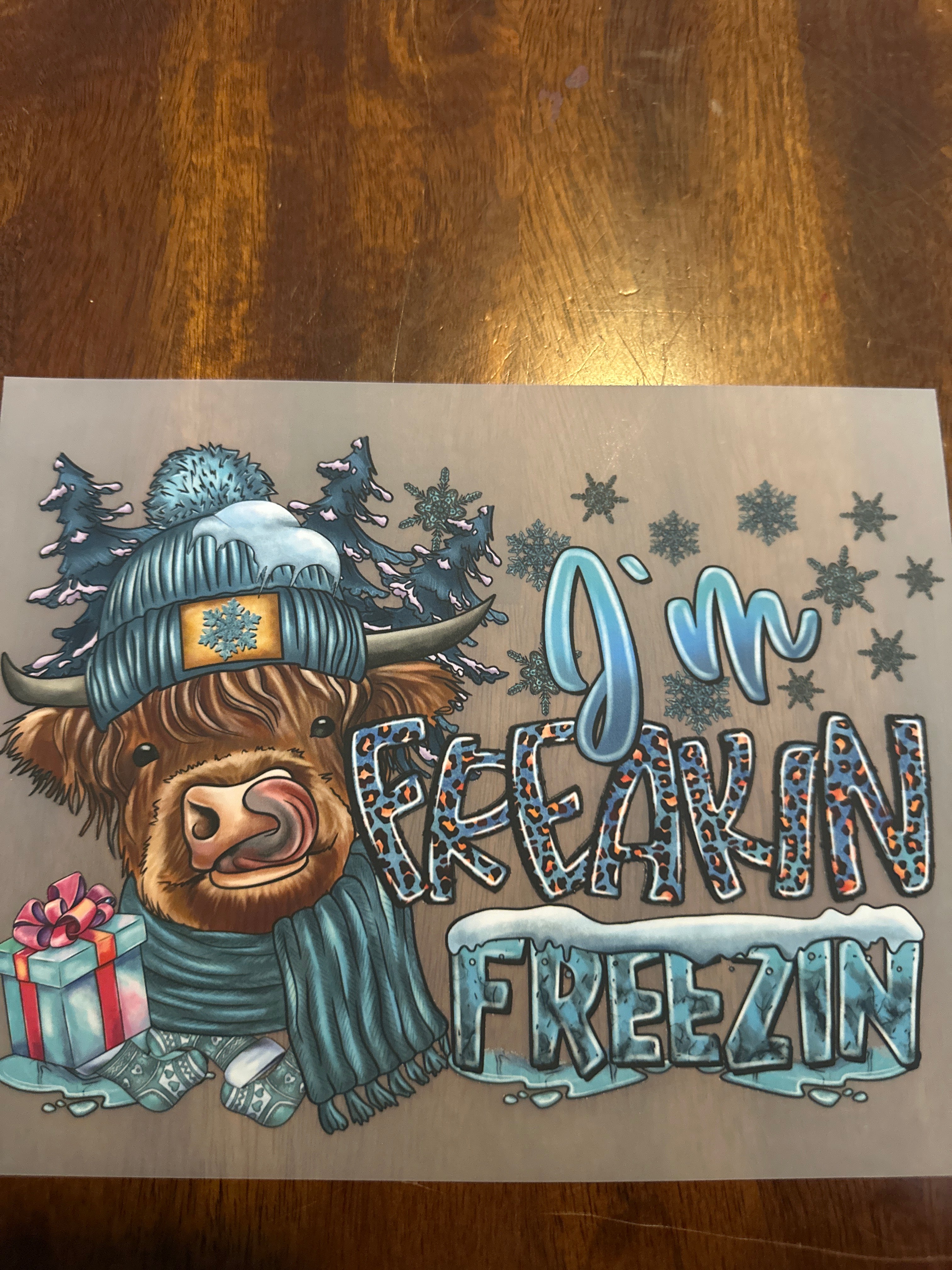 I’m freakin freezin