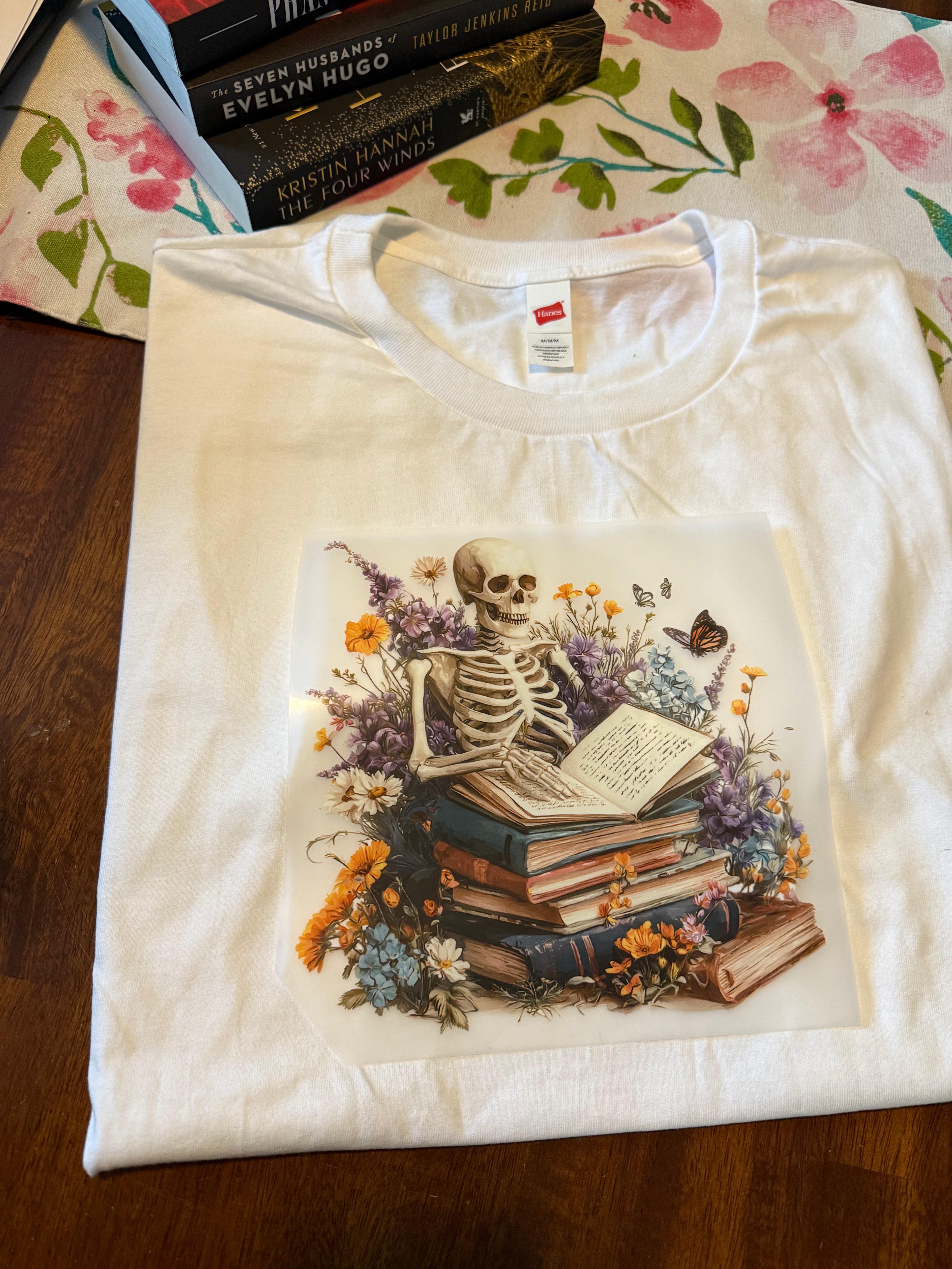 Fall floral skeleton