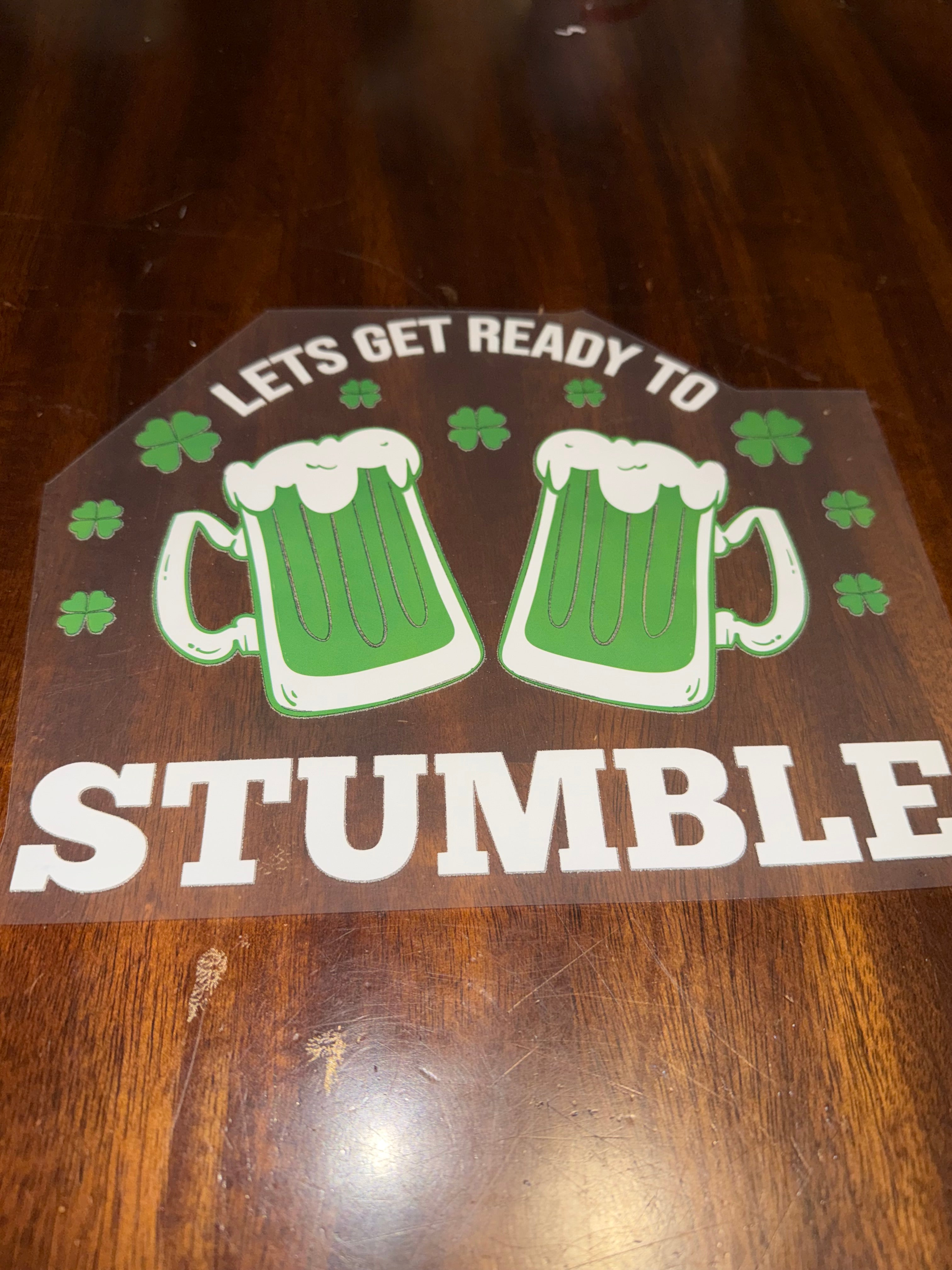 Let’s get ready to stumble