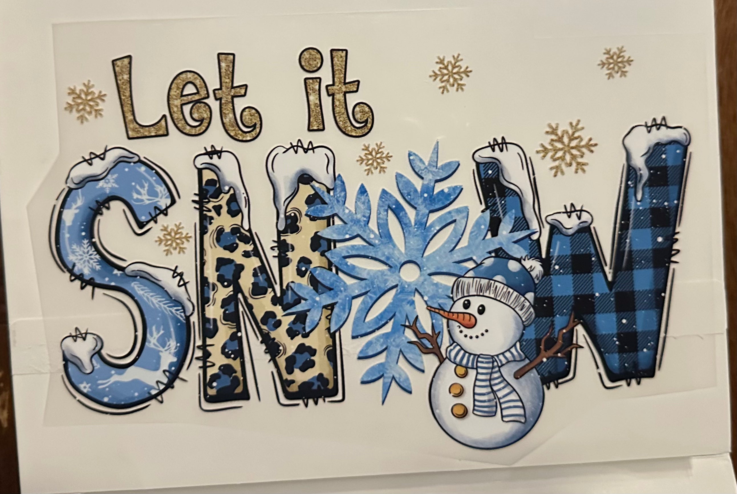 Let it Snow (Snow flake, snowman)