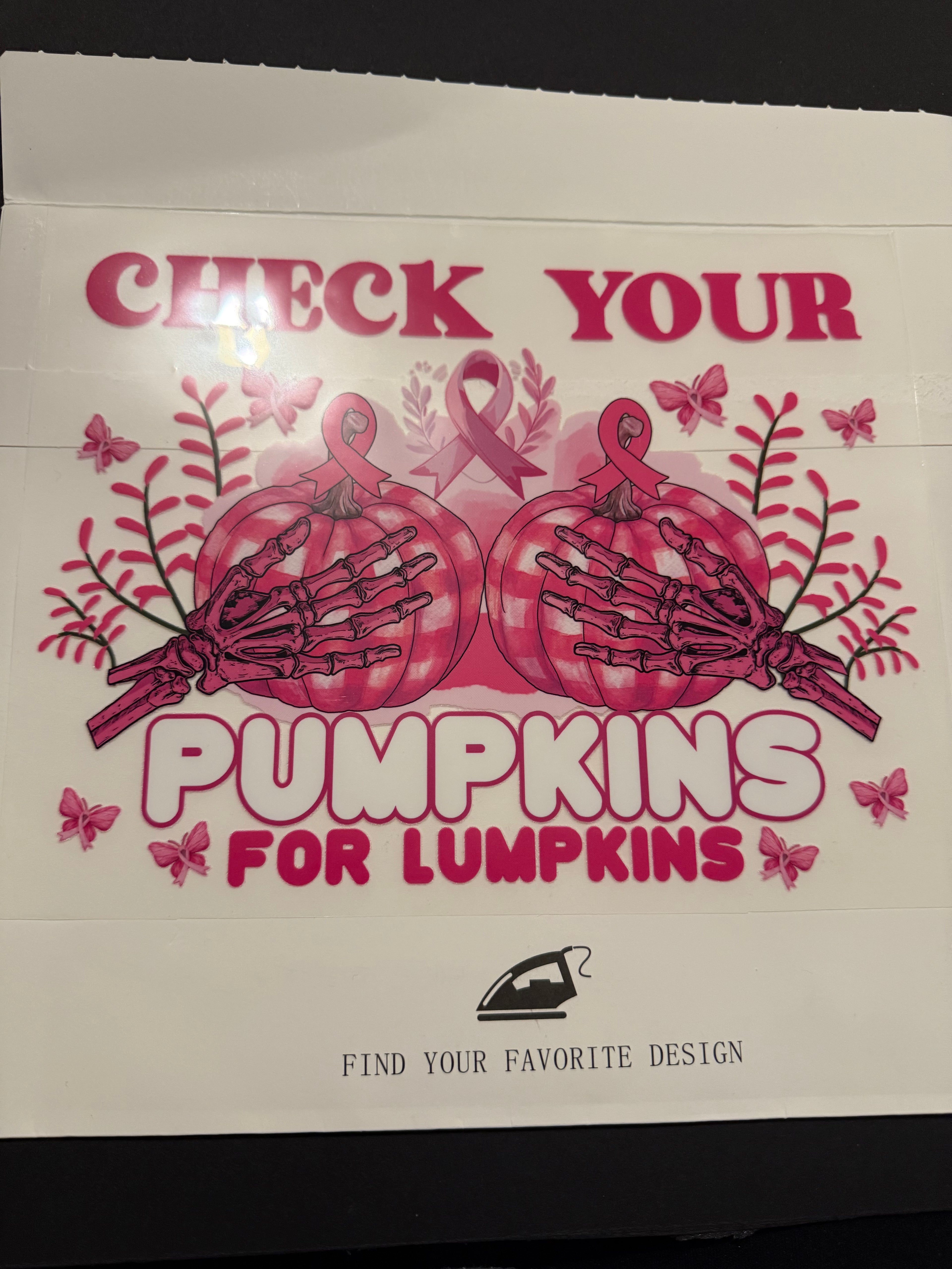 Check your pumpkins for lumpkins